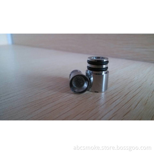 New Glass Tank Metal Core for Wax Dry Herb Vaporizer E Cigar, Dry Herber Clearomizer Head